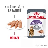 Pâtée en mousse pour chat - ROYAL CANIN Appetite Control Care en Mousse – Pâtée pour chat 
