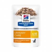 Prescription - HILL'S Prescription Diet c/d Urinary Care Multicare en Sachets - Pâtée pour chat 