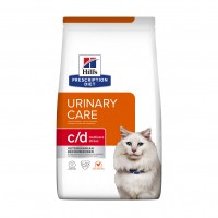 Aliment médicalisé pour chat - HILL'S Prescription Diet c/d Urinary Care Multicare Stress au Poulet - Croquettes pour chat 