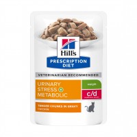  - HILL'S Prescription Diet c/d Urinary Stress Mutlicare + Metabolic en Sachets - Pâtée pour chat 