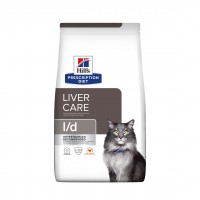 Prescription - HILL'S Prescription Diet l/d Liver Care au Poulet - Croquettes pour chat 