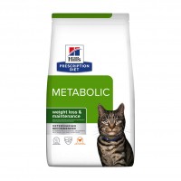 Aliment médicalisé pour chat - HILL'S Prescription Diet Metabolic au Poulet - Croquettes pour chat 