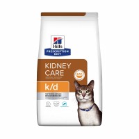Aliment médicalisé pour chat - 	HILL'S Prescription Diet k/d Kidney Care au Thon - Croquettes pour chat 