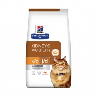 Aliment médicalisé pour chat - HILL'S Prescription Diet k/d j/d Kidney + Mobility au Poulet - Croquettes pour chat 