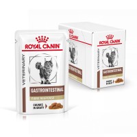 Aliment médicalisé pour chat - ROYAL CANIN Veterinary Gastrointestinal Fibre Response en bouchées – Pâtée pour chat 