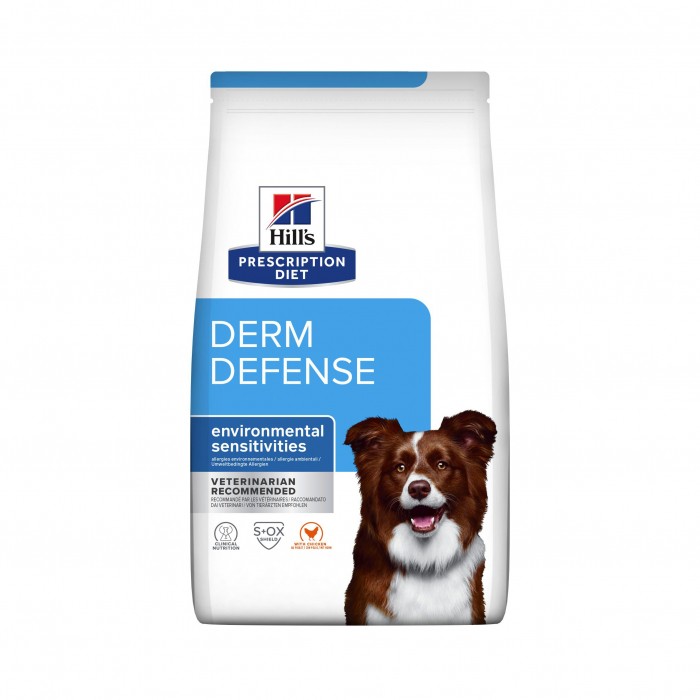 HILL'S Prescription Diet Derm Defense au Poulet - Croquettes pour chien :  Aliment médicalisé pour chien - Wanimo