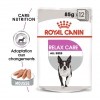 Sachet fraîcheur pour chien - Royal Canin Relax Care - Pâtée pour chien Relax Care Adulte - Lot 12 x 85g