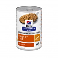 Aliment médicalisé pour chien - HILL'S Prescription Diet c/d Urinary Multicare en Boîtes au Poulet – Pâtée pour chien 