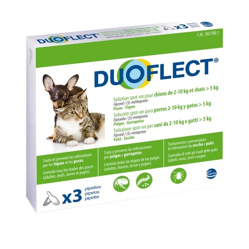 Duoflect chien : pipettes anti puces et tiques - Wanimo