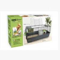 Cage, foin, repas, friandises et litière pour lapin - Essentiel 100 - Kit complet pour lapin Hamiform