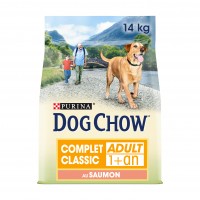 Croquettes pour chien - PURINA DOG CHOW Complet Adult au Saumon - Croquette pour chien 