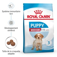 Croquettes pour chien - Royal Canin Medium Puppy - Croquettes pour chiot Medium Puppy