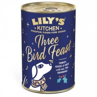 Pâtée pour chien - Lily's Kitchen Three Bird Feast - Pâtées de Noël aux 3 volailles pour chien 