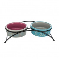 Gamelle double pour chat - Gamelle double Eat on feet Trixie