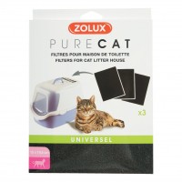 Filtre à charbon pour maison de toilette - Filtre à charbon universel Pure Cat Zolux