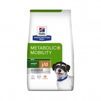 Aliment médicalisé pour chien - HILL'S Prescription Diet j/d Metabolic + Mobility Mini au Poulet - Croquettes pour chien 