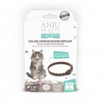 Collier insectifuge pour chat - Collier antiparasitaire répulsif chat Anju Beauté Paris