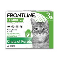 Pipettes anti-puces et anti-tiques - Frontline Combo chat FRONTLINE