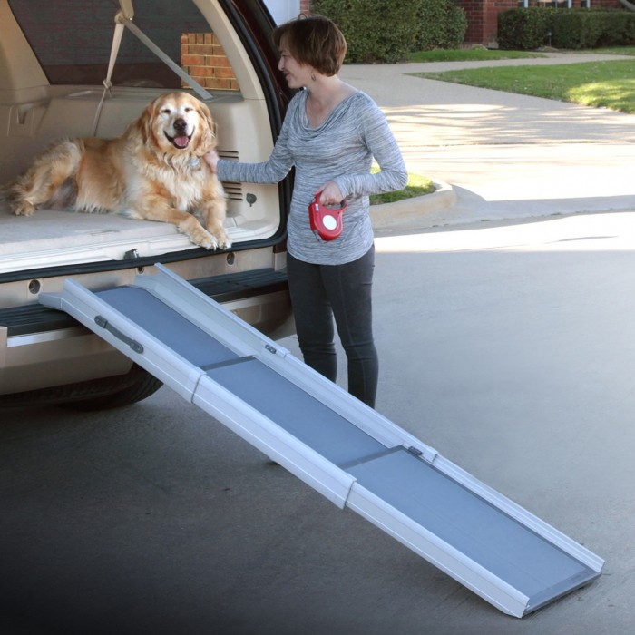 Rampe téléscopique 3 parties : Accessoire de voiture pour chien - Wanimo